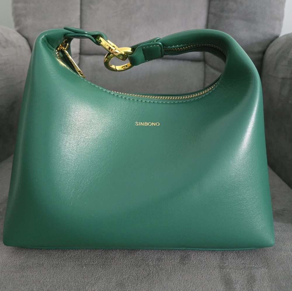Sinbono Vienna Top Handle Hobo Shoulder Bag Green